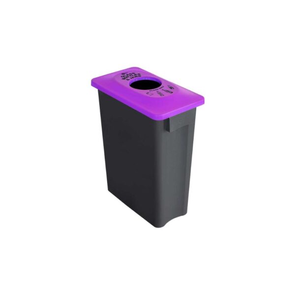 Multisort 60L Bin - Glass Recycling Purple Lid